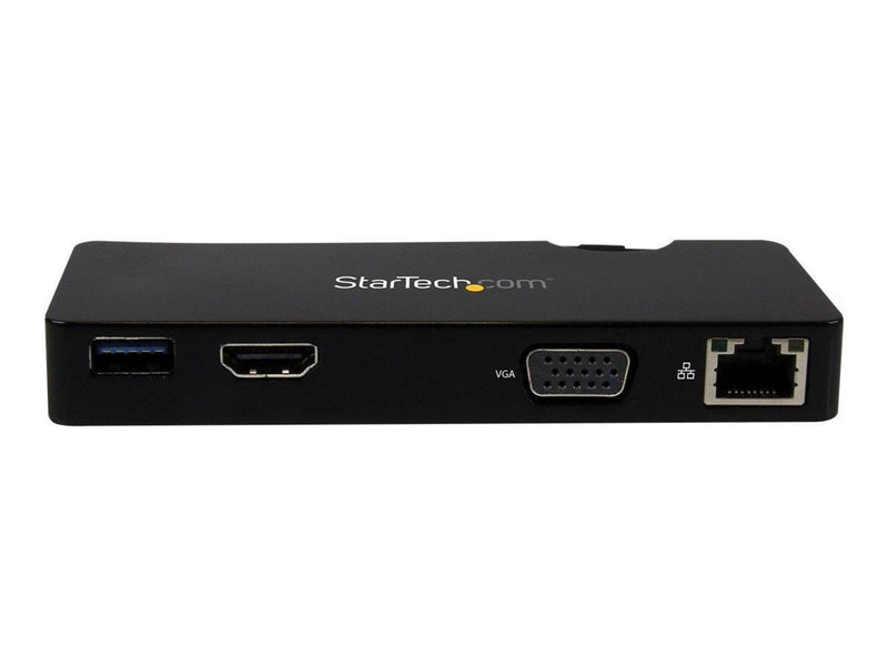 StarTech.com Travel Docking Station for Laptops - HDMI or VGA - USB 3.0 - docking station - HDMI
