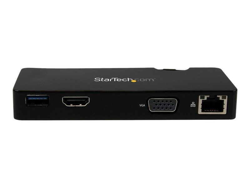 StarTech.com Travel Docking Station for Laptops - HDMI or VGA - USB 3.0 - docking station - HDMI