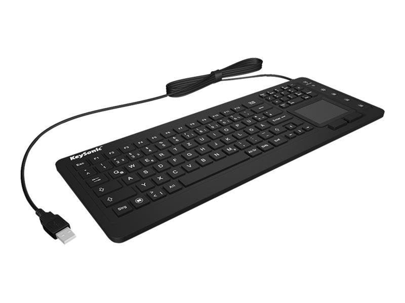 KeySonic KSK-6231 Inel - Tastaturen - Englisch - US - Schwarz