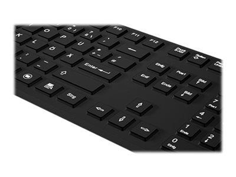 KeySonic KSK-8030 IN - Tastaturen - Englisch - US - Schwarz