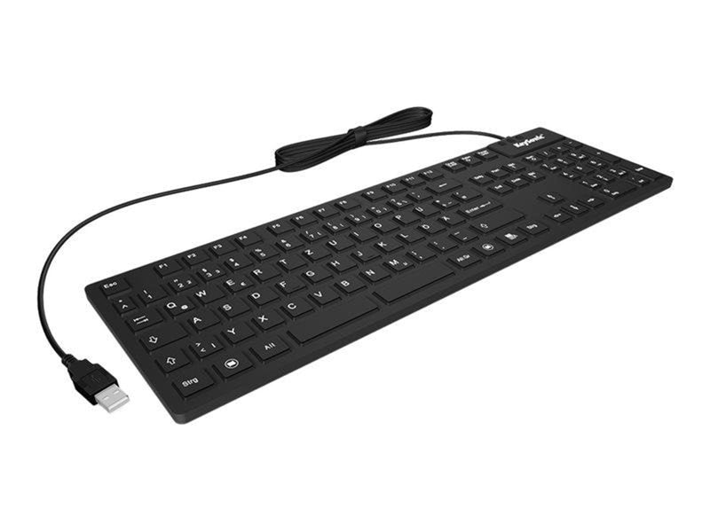 KeySonic KSK-8030 IN - Tastaturen - Englisch - US - Schwarz