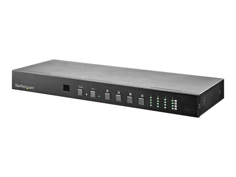 StarTech.com 4x4 HDMI Matrix Switch w/ Audio and Ethernet Control - 4K 60Hz - video/audio switch - 4 ports