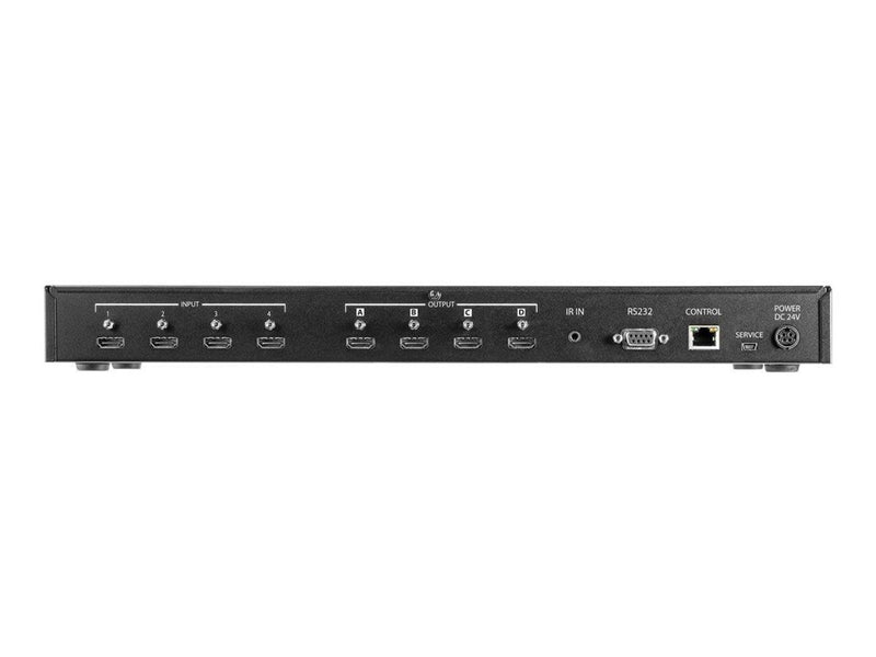 StarTech.com 4x4 HDMI Matrix Switch w/ Audio and Ethernet Control - 4K 60Hz - video/audio switch - 4 ports