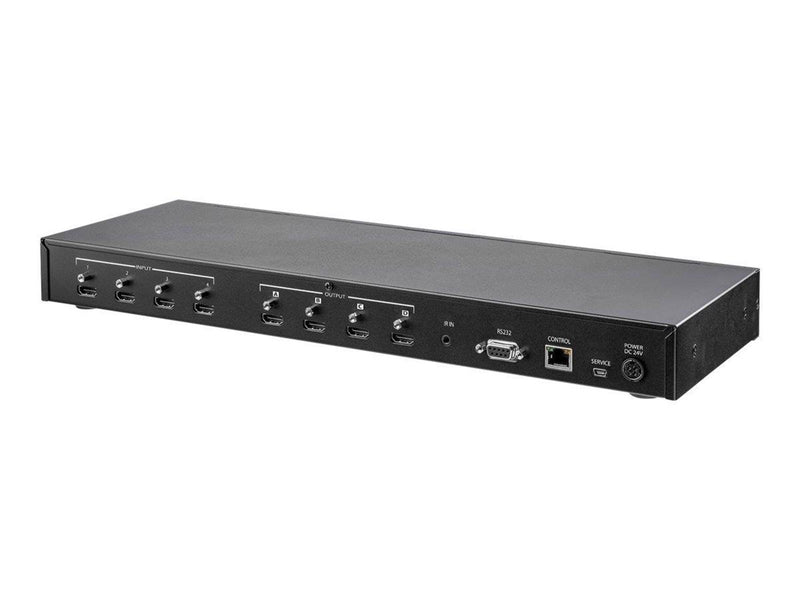 StarTech.com 4x4 HDMI Matrix Switch w/ Audio and Ethernet Control - 4K 60Hz - video/audio switch - 4 ports