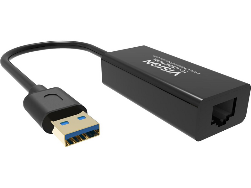 Vision TC-USBETH/BL USB RJ45 Ethernet Adaptor