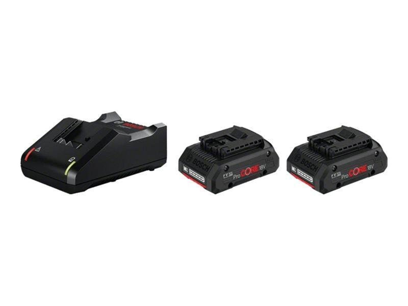 Bosch Professional Blue bosch 18v batterykit w/charger 18v-40 2x4.0ah