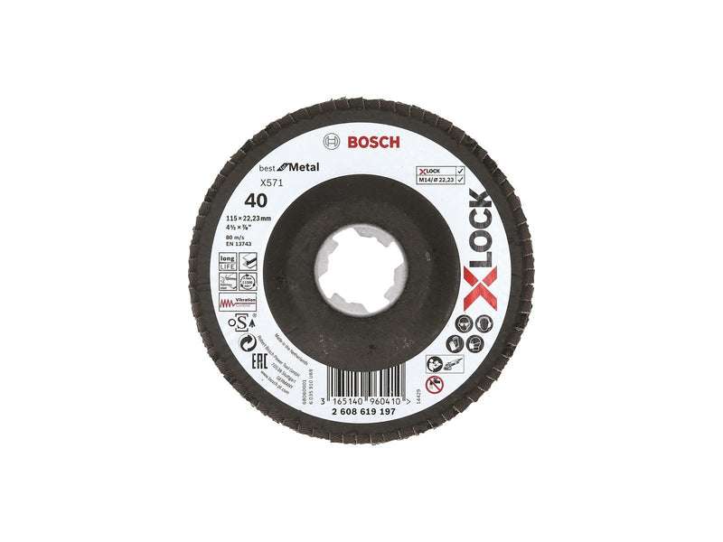 Bosch LAMELSLIBESKIVE XL SKRÅ BFM 115MM K40