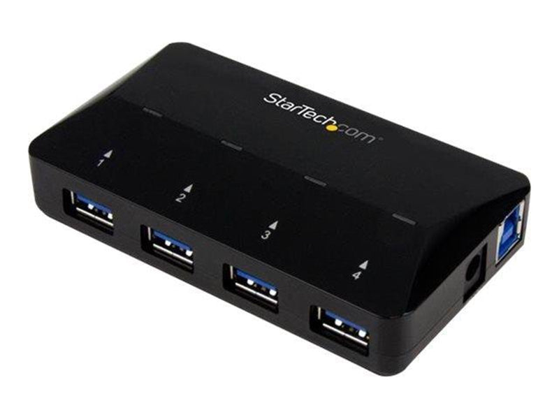 StarTech.com USB 3.0 Hub 4-Port plus Dedicated Charging Port USB-Hubs - USB 3.2 - 4 - Schwarz