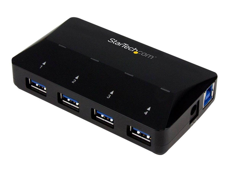 StarTech.com USB 3.0 Hub 4-Port plus Dedicated Charging Port USB-Hubs - USB 3.2 - 4 - Schwarz