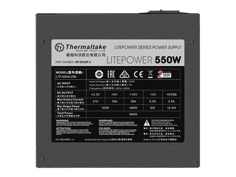 Thermaltake Litepower LTP-550AL2NK Netzteile - 550 Watt - 120 mm - ATX - 80 Plus