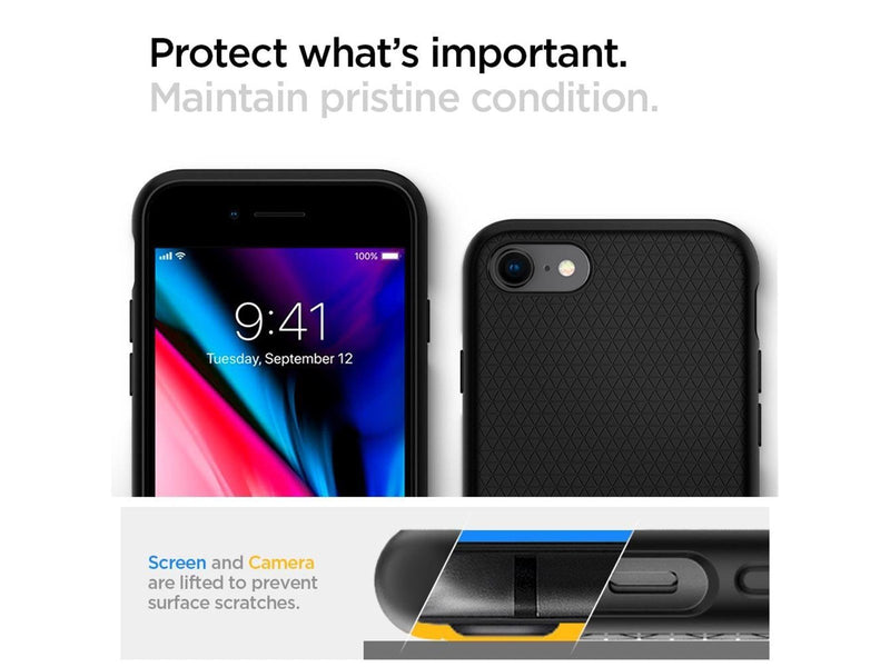 Spigen Liquid Air - black - iPhone SE (2022/2020)/8/7