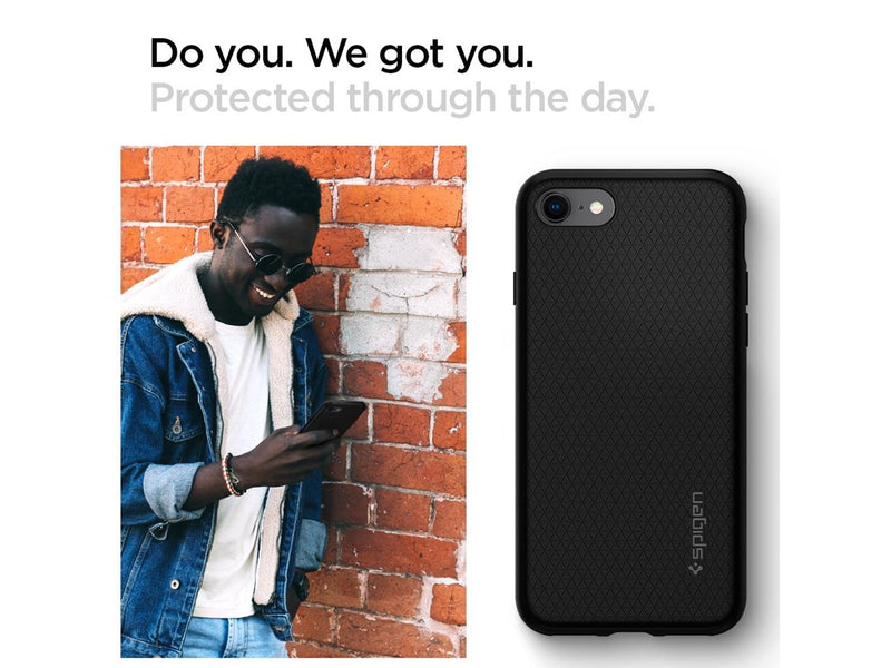 Spigen Liquid Air - black - iPhone SE (2022/2020)/8/7