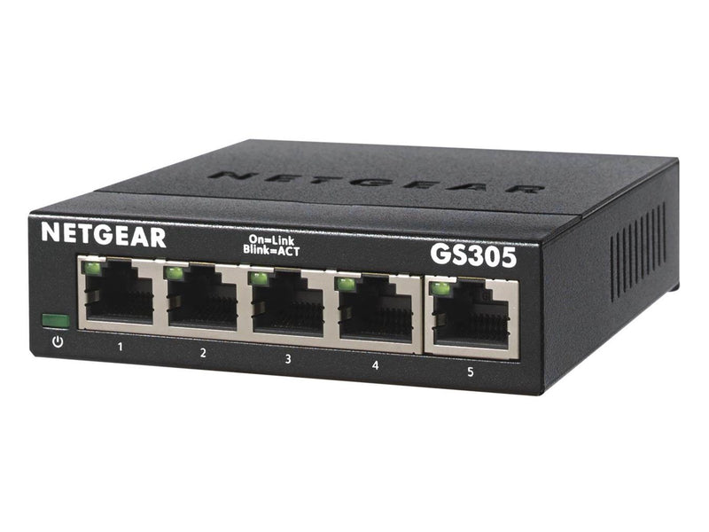 Netgear GS305-300PES 5-Port Gigabit Ethernet SOHO Unmanaged Switch