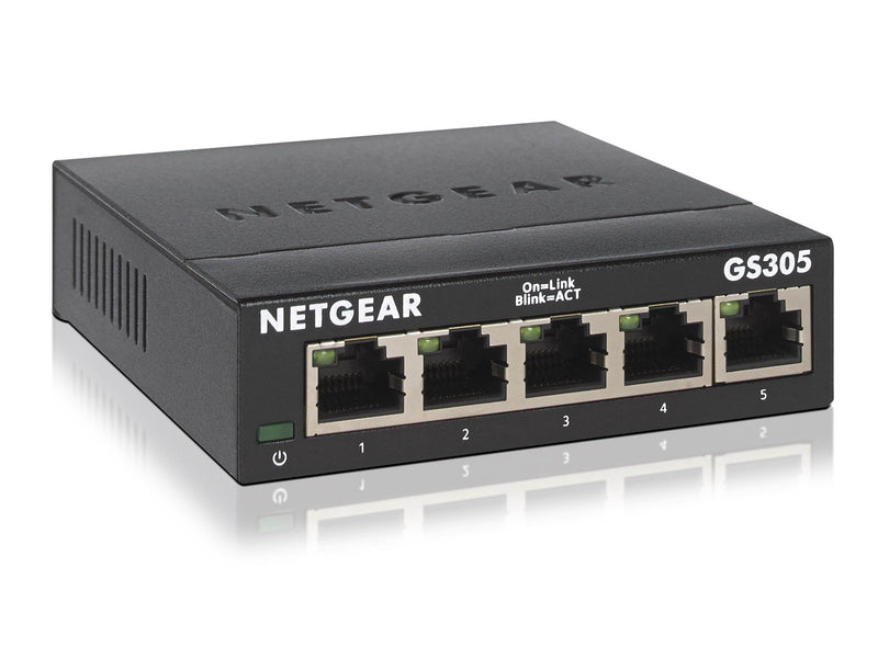 Netgear GS305-300PES 5-Port Gigabit Ethernet SOHO Unmanaged Switch