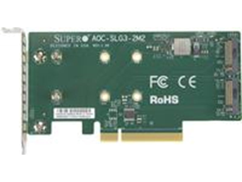 Supermicro 2x NVMe PCIe 3.0 x8 Low Profile