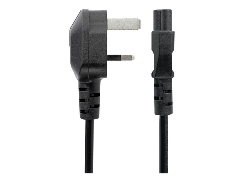StarTech.com Cord 3 Slot for UK BS1363 to C5 Clover Leaf - power cable - 2 m
