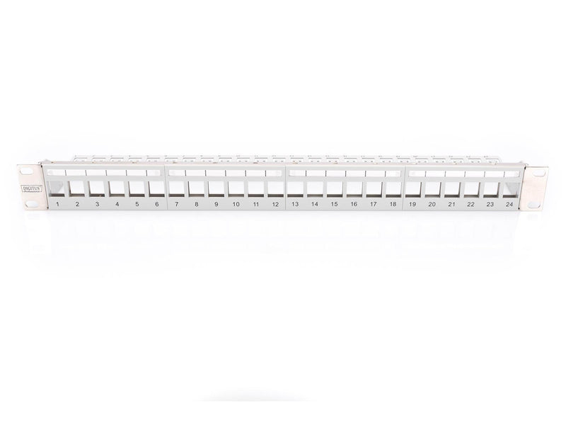 DIGITUS DN-91410-LF Modular Patch Panel for Keystone Jack 1U Rack Mount 24-port blank