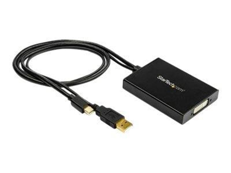 StarTech.com Mini DisplayPort to Dual-Link DVI Active Adapter - USB Powered - video converter - black