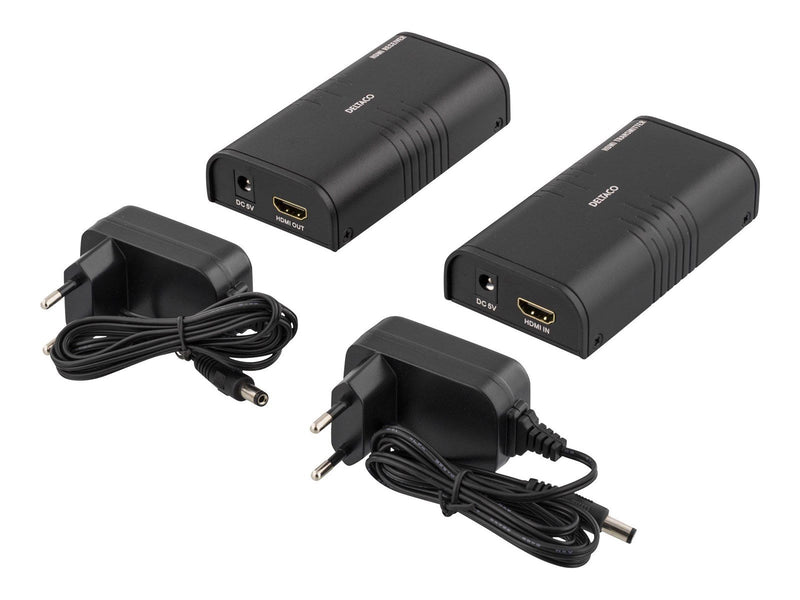 Deltaco Ethernet HDMI-forlænger op til 120m