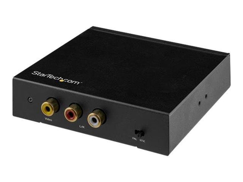 StarTech.com HDMI to RCA Converter Box with Audio - Composite Video Adapter - video converter - black
