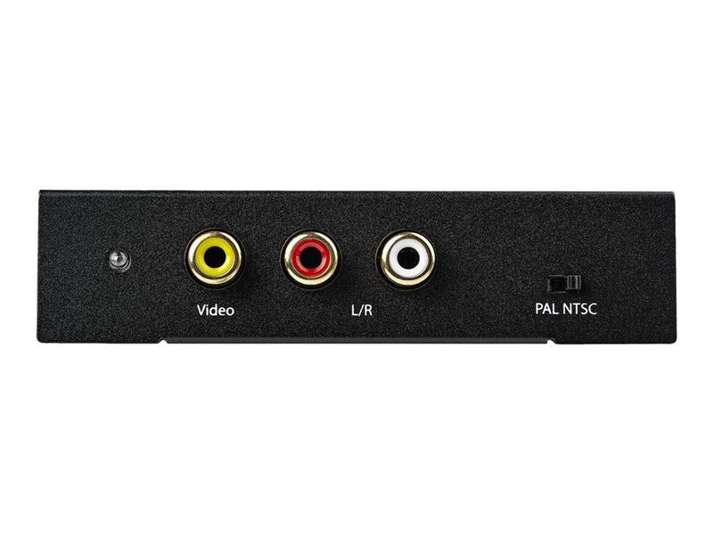 StarTech.com HDMI to RCA Converter Box with Audio - Composite Video Adapter - video converter - black