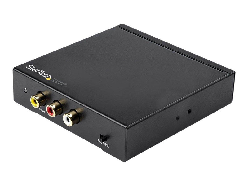 StarTech.com HDMI to RCA Converter Box with Audio - Composite Video Adapter - video converter - black