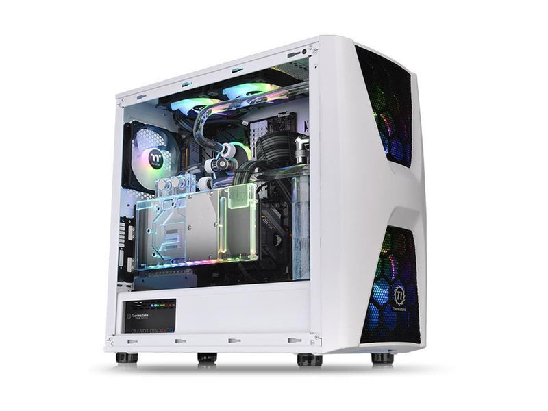 Thermaltake Commander C34 TG Snow - Gehäuse - Miditower - Weiß