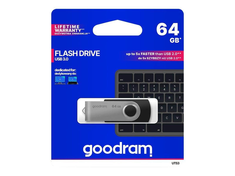 GOODRAM Pendrive GoodRam Twister UTS3-0640K0R11 (64GB USB - 64GB - USB-Stick