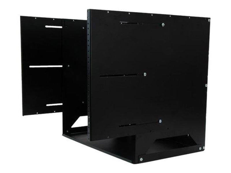 StarTech.com Wall-Mount Server Rack with Built-in Shelf - Solid Steel - 8U rack (wall mount) - 8U