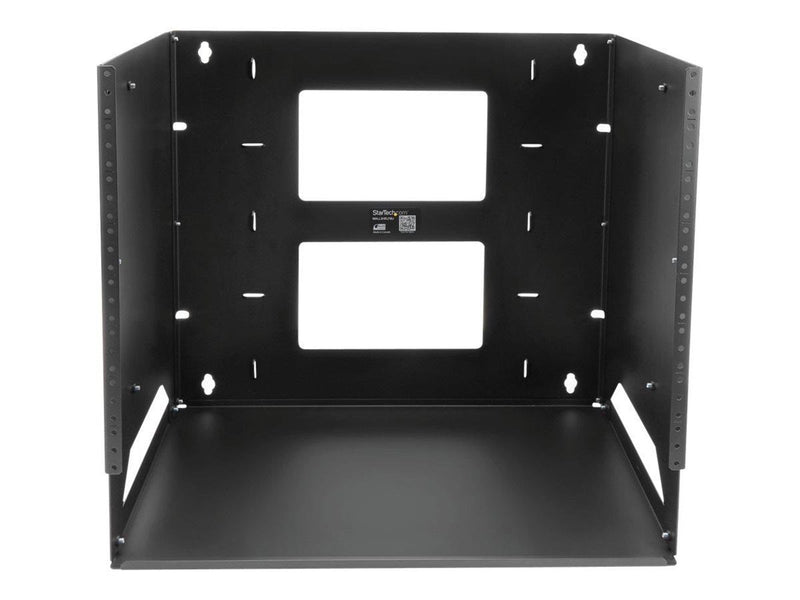 StarTech.com Wall-Mount Server Rack with Built-in Shelf - Solid Steel - 8U rack (wall mount) - 8U