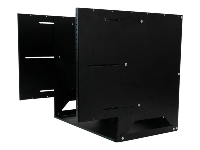 StarTech.com Wall-Mount Server Rack with Built-in Shelf - Solid Steel - 8U rack (wall mount) - 8U