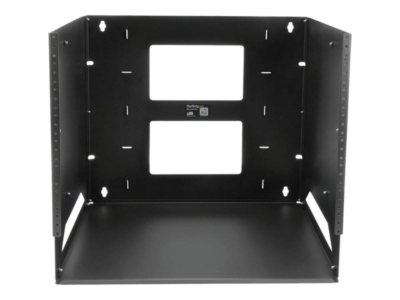StarTech.com Wall-Mount Server Rack with Built-in Shelf - Solid Steel - 8U rack (wall mount) - 8U