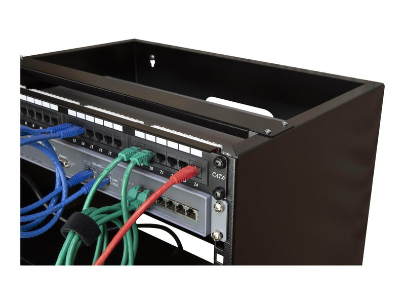 StarTech.com Wall-Mount Bracket for Shallow Rack-Mount Equipment - Solid Steel - 8U cabinet - 8U