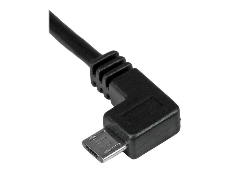 StarTech.com USB A to Left Angle Micro-USB Charge Sync Cable M/M 24AWG - USB cable - 2 m