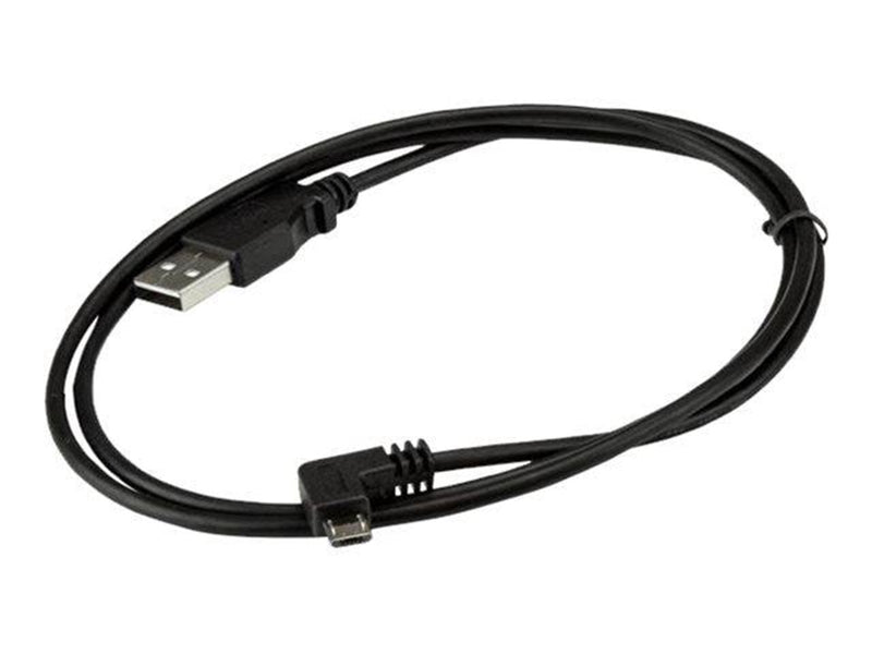 StarTech.com Right Angle Micro-USB Charge & Sync Cable M/M 28/24AWG - USB cable - 1 m