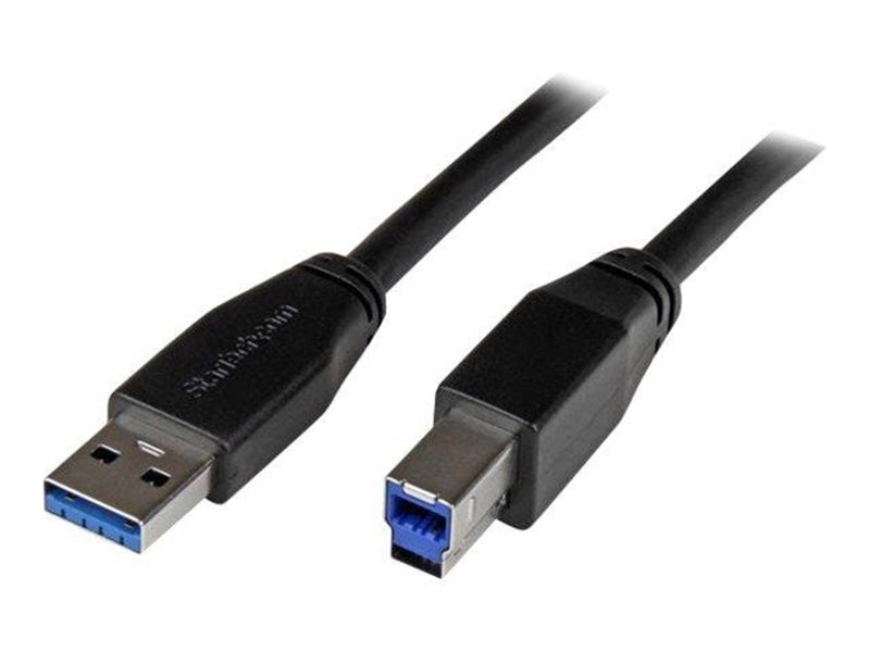 StarTech.com Active USB 3.0 USB-A to USB-B Cable - M/M - USB 3.1 Gen 1 - USB cable - 5 m
