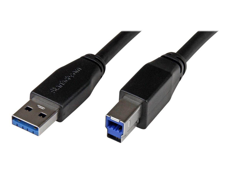StarTech.com Active USB 3.0 USB-A to USB-B Cable - M/M - USB 3.1 Gen 1 - USB cable - 5 m