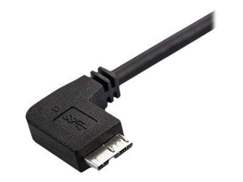 StarTech.com Slim Left-Angle Micro USB 3.0 Cable - M/M - USB 3.1 Gen 1 - USB cable - 50 cm