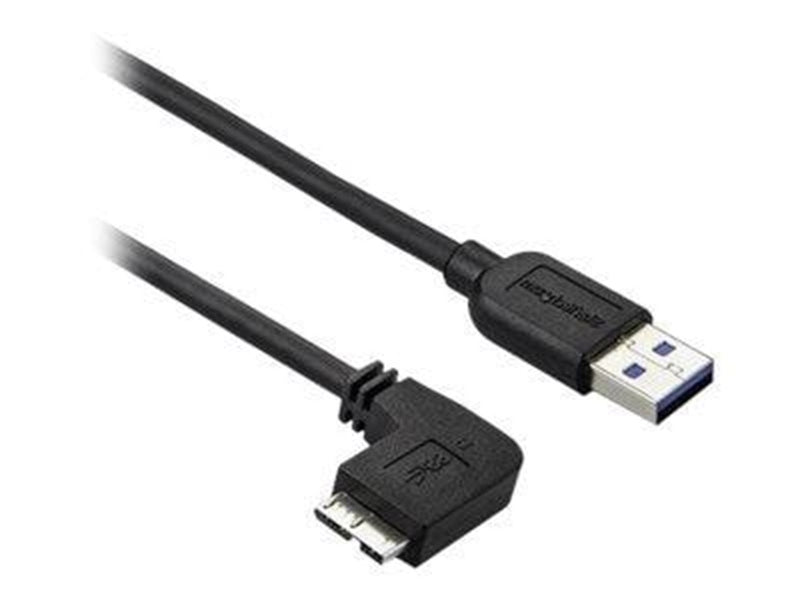 StarTech.com Slim Left-Angle Micro USB 3.0 Cable - M/M - USB 3.1 Gen 1 - USB cable - 2 m