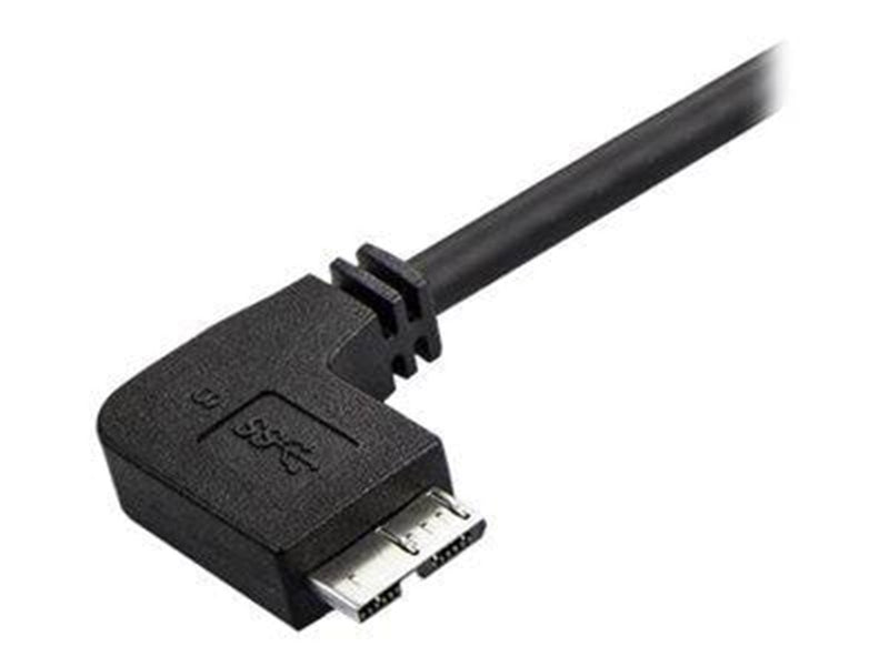 StarTech.com Slim Left-Angle Micro USB 3.0 Cable - M/M - USB 3.1 Gen 1 - USB cable - 2 m
