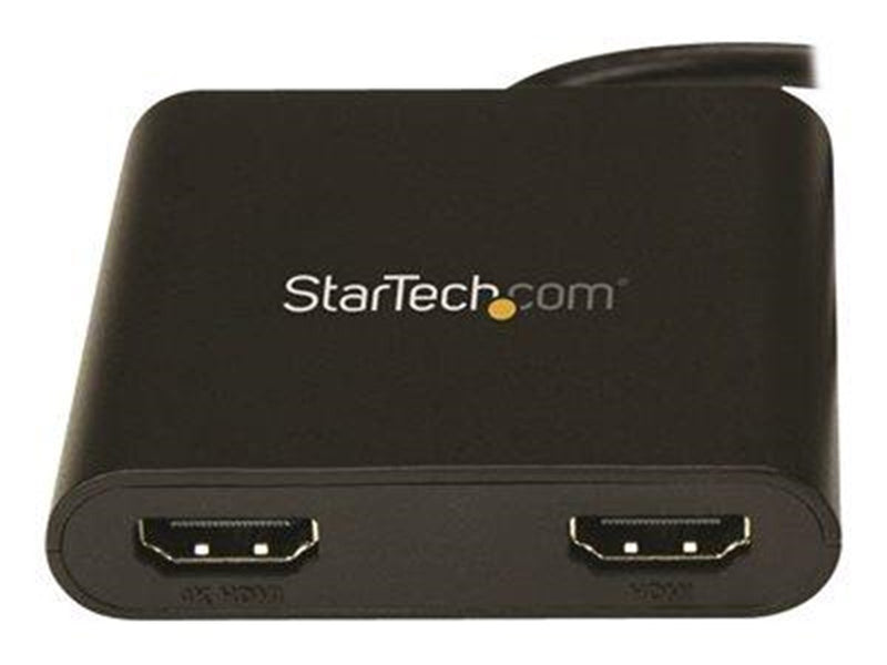 StarTech.com USB to Dual HDMI Adapter - USB to HDMI Adapter - 4K - external video adapter - MCT Trigger II - 64 MB - black