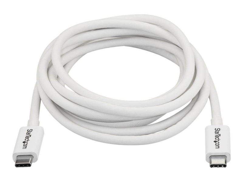 StarTech.com Thunderbolt 3 (20Gbps) USB C Cable - White - 2m