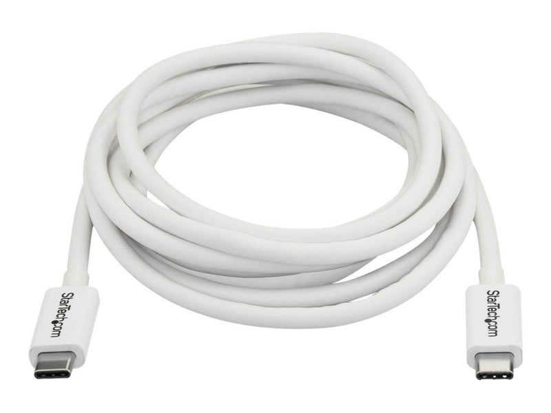StarTech.com Thunderbolt 3 (20Gbps) USB C Cable - White - 2m