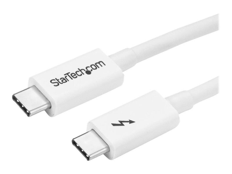 StarTech.com Thunderbolt 3 (20Gbps) USB C Cable - White - 1m