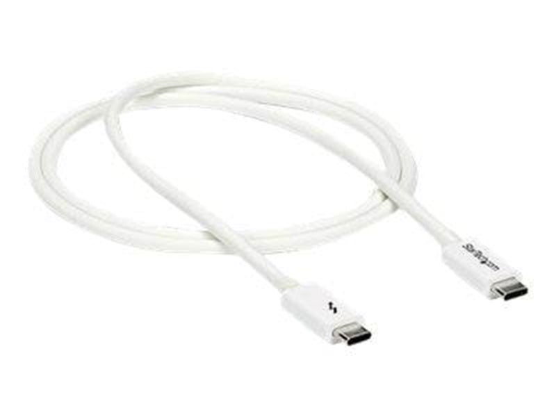 StarTech.com Thunderbolt 3 (20Gbps) USB C Cable - White - 1m