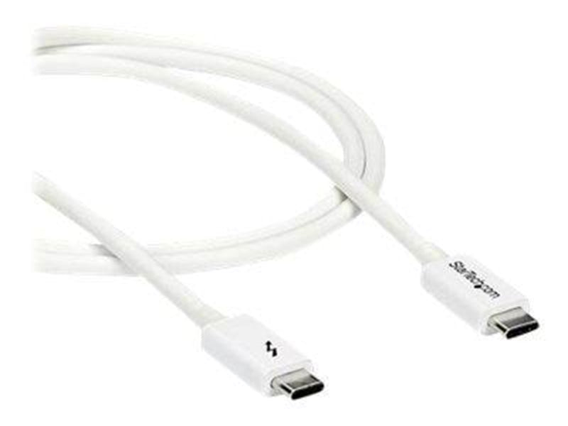 StarTech.com Thunderbolt 3 (20Gbps) USB C Cable - White - 1m