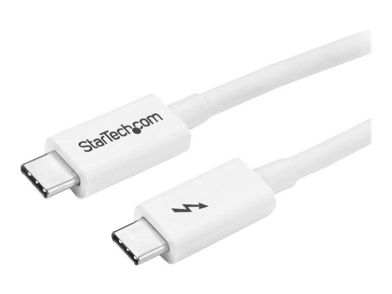 StarTech.com Thunderbolt 3 (20Gbps) USB C Cable - White - 1m
