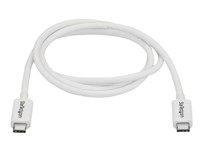 StarTech.com Thunderbolt 3 (20Gbps) USB C Cable - White - 1m
