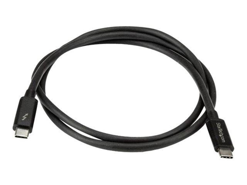 StarTech.com Thunderbolt 3 (20Gbps) USB C Cable - Black - 1m