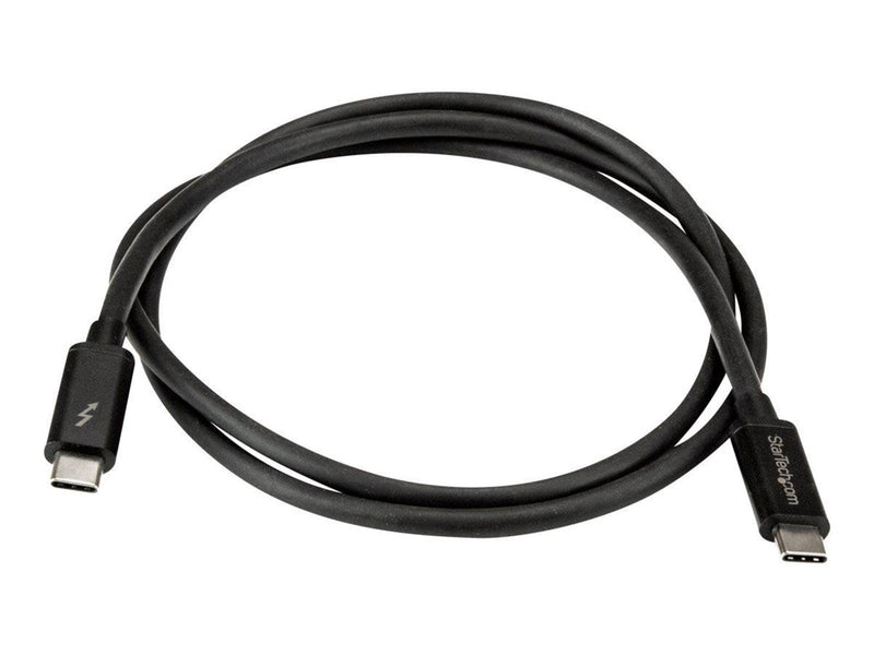 StarTech.com Thunderbolt 3 (20Gbps) USB C Cable - Black - 1m